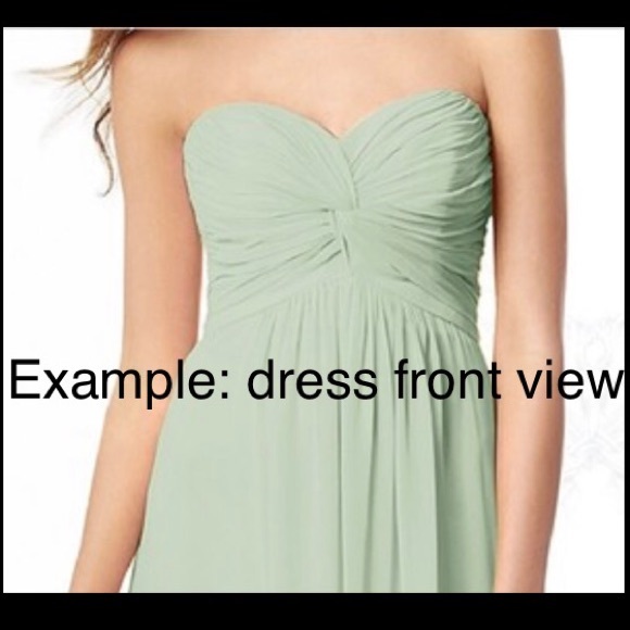 Dessy Prom/Bridesmaid Dress in Pantone Green - Picture 3 of 16